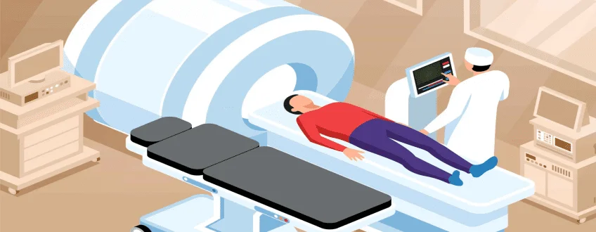 CT scan of the orbit